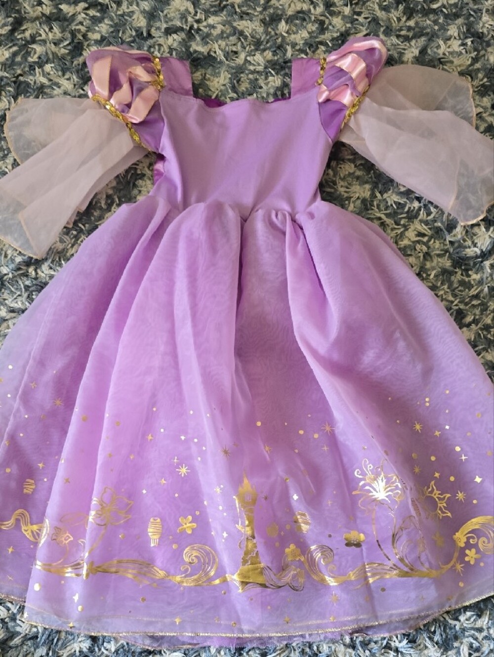 Disney Lilac Princess Dress with Gold Accents - Picture 7 of 7